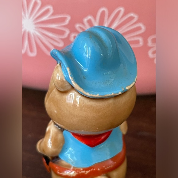 Vintage Kitschy Capilano Ceramic Cowboy Teddy Bear🧸🤠 - Picture 5 of 8